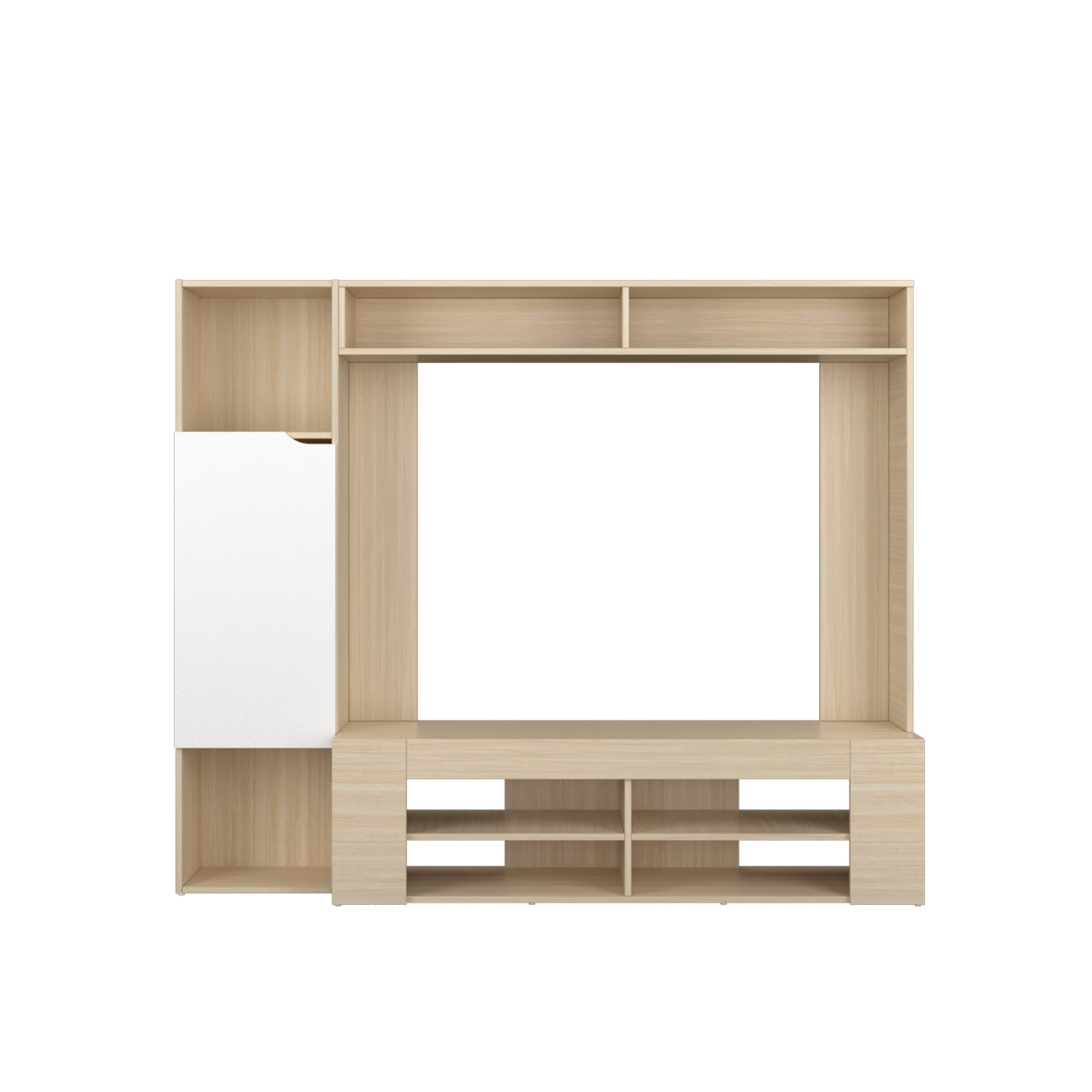 (EM) 6FT TV (for 60 inch TV) with 1 Door & Top Shelf KitchenZ