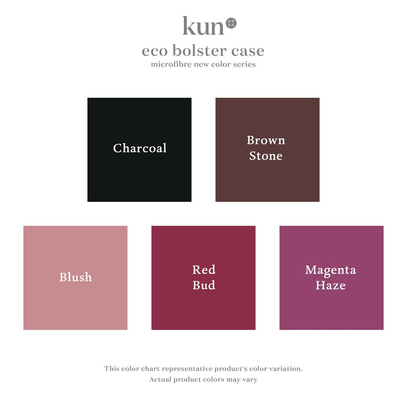 (EM) Kun 12 Colours Premium MicroFibre Bolster Case (35cm x 105cm)-35105PBC