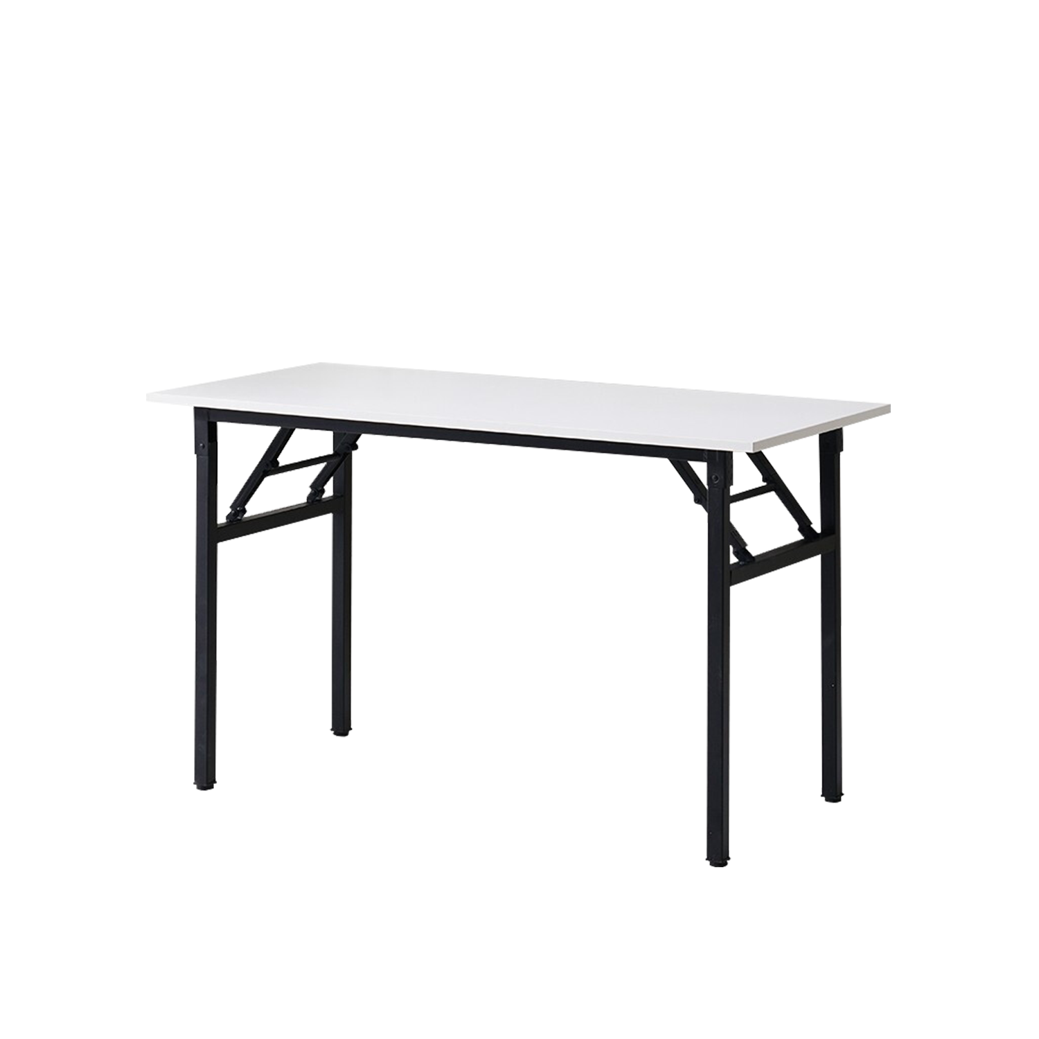 (EM) Foldable Banquet Table Melamine Table Top Powder Coat Metal Leg W