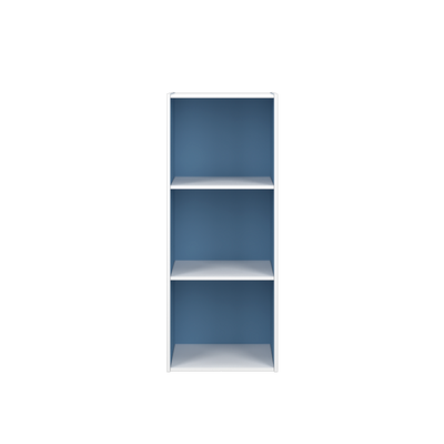 3/4/5 Tier Storage White Color Box Bookcase Cabinet / Multipurpose Cabinet/ Rak Buku Kayu - HMZ-FN-CB-1001/1010/1011/1021