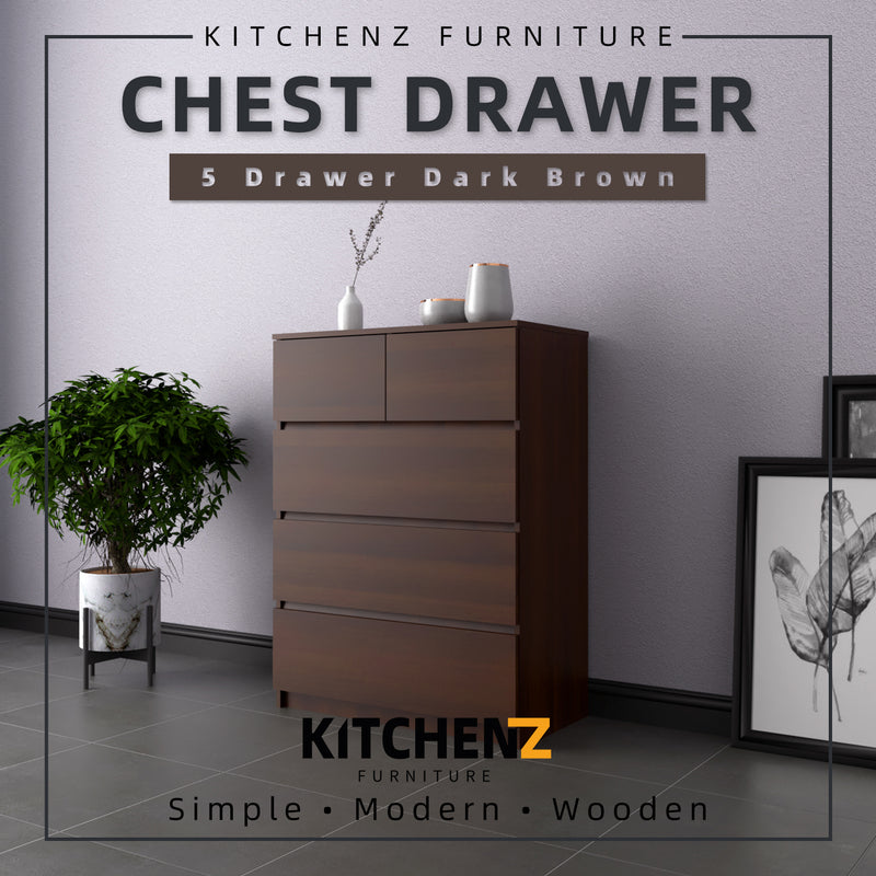 5 Layers Chest Drawer with Large Drawer Storage Space-HMZ-FN-CD-7002