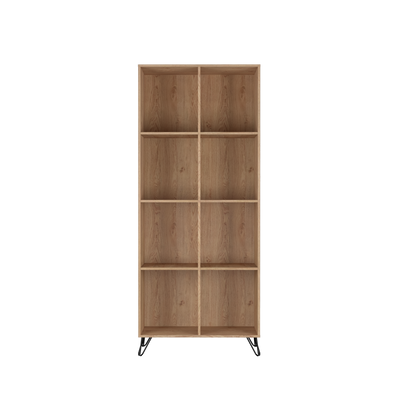 2.6FT Chester Series Display Cabinet Book Shelf Rak Buku Almari Buku Bookcase Divider-HMZ-FN-DC-C7201-OAK