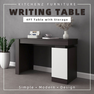 (EM) 4FT Jordan Series Writing Table with Storage Office Study Table - HMZ-FN-WT-J2007