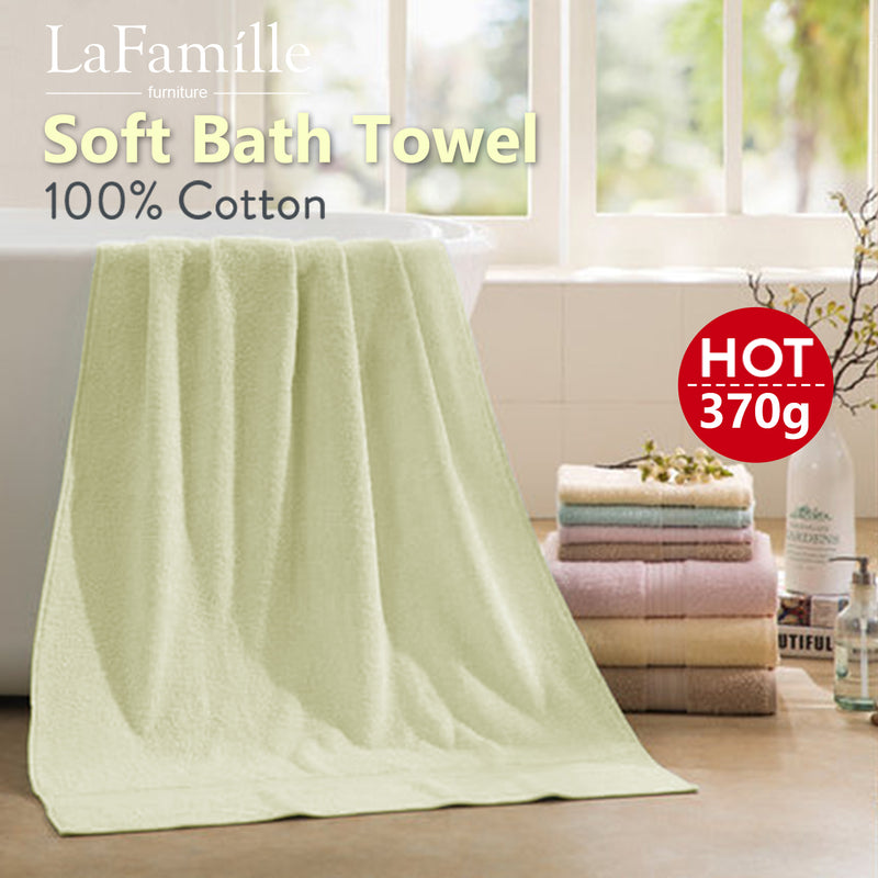 100% Cotton Ultra Soft and Strong Absorption Adult Bath Towel / Cream-LF-TW-L70140-CR