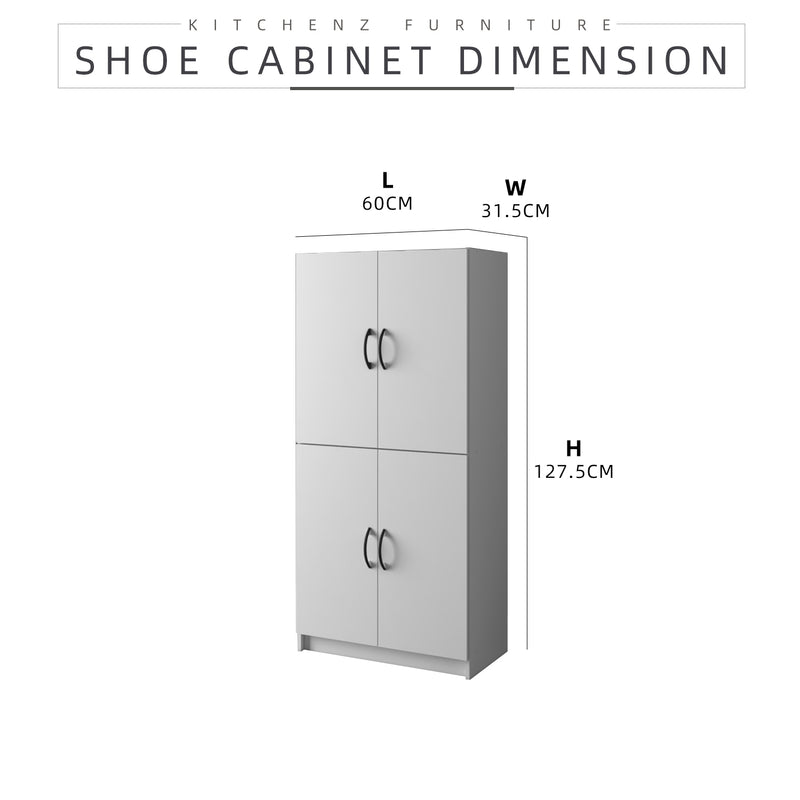 2FT 128cm Shoe Cabinet Modernist Design Shoe Rack / Rak Kasut-HMZ-FN-SR-3903