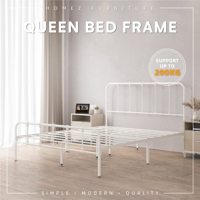 (EM) 3V Queen Size Super Base Bed Frame Powder Coated-0027V2