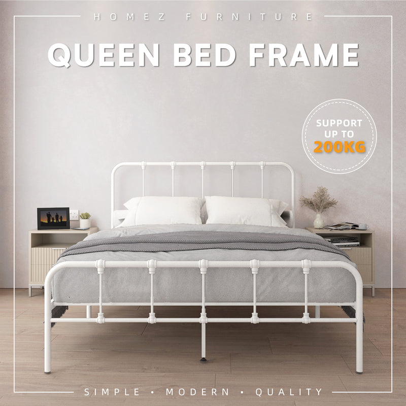 (EM) 3V Queen Size Super Base Bed Frame Powder Coated-0027V2