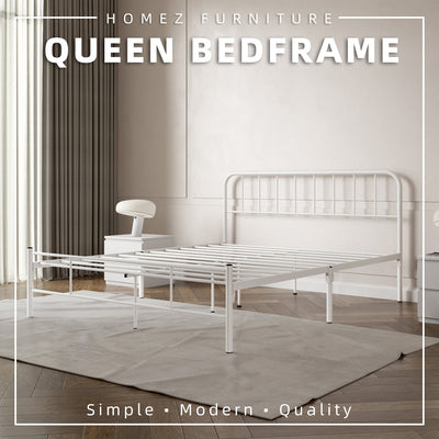 Queen Size Metal Bed Frame Powder Coated Metal - 3VED902F/0022/0025/0026/0027/0028