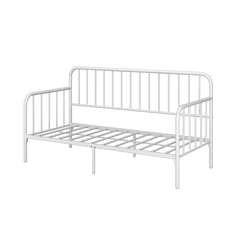 6.4FT Day Bed / Pull Out Trundle Bed Frame Katil Besi Powder Coat Metal Black White-0045/0046