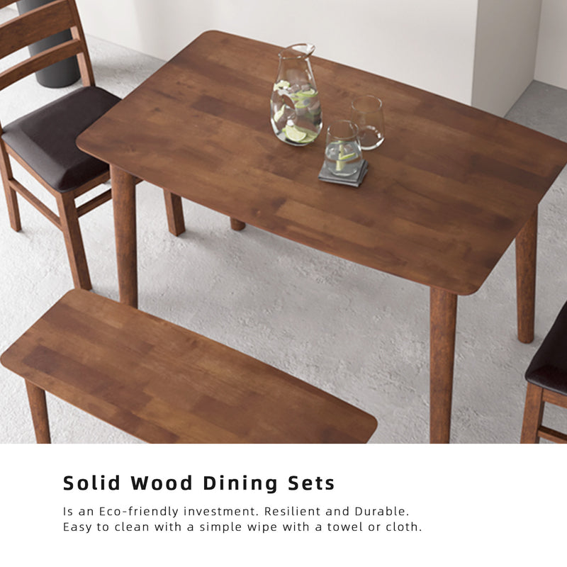 (EM) Aslan Solid Wood Dining Table with Rounded Corner-HMZ-FN-DT-Aslan