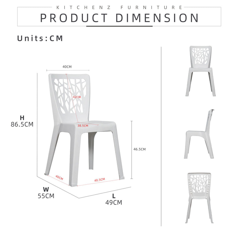 (FREE Shipping) 6 People Seater Dining Set with 1 Table Solid Wood 6 Chairs - Dining Set (1+6)