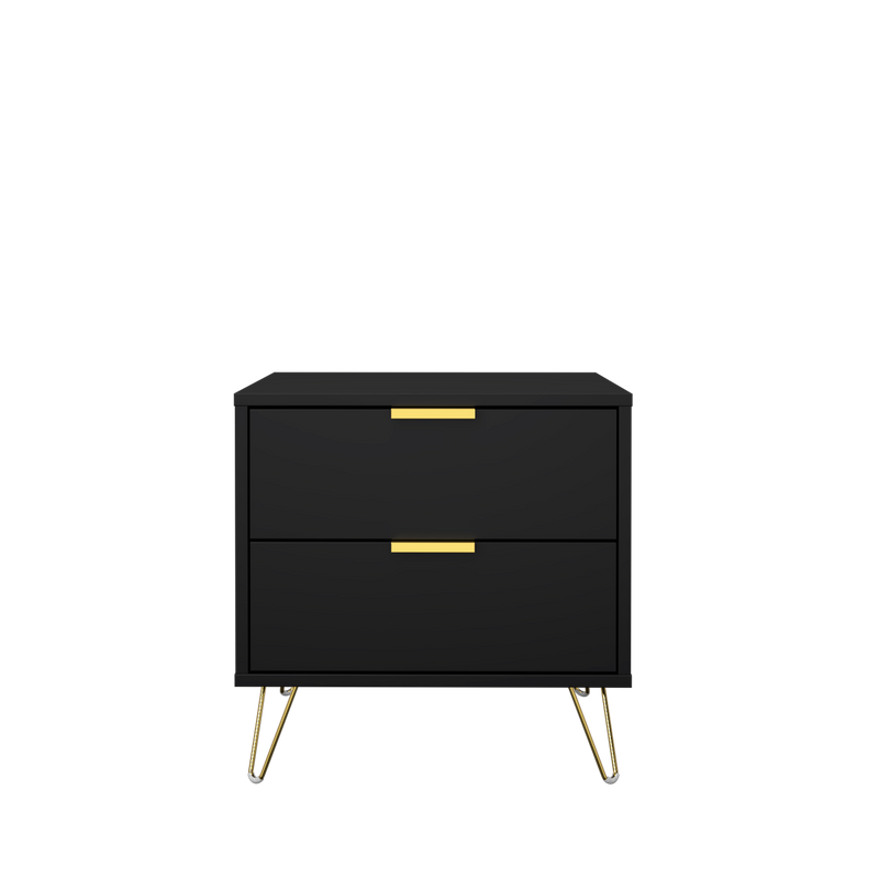 (EM) Nickel Series Side Table Full Melamine with Anti Scratch - 4844-DGY-SBH