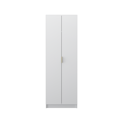 1.9FT/2.9FT Ivory Series 2 Door/ 3 Door Wardrobe Gold textured handle - HMZ-FN-WD-6050/6051-WT+GD
