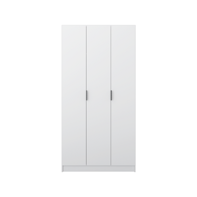 1.9FT/2.9FT Lily Series 2 Door/ 3 Door Wardrobe Black Glossy handle - HMZ-FN-WD-6050/6051-WT+BK