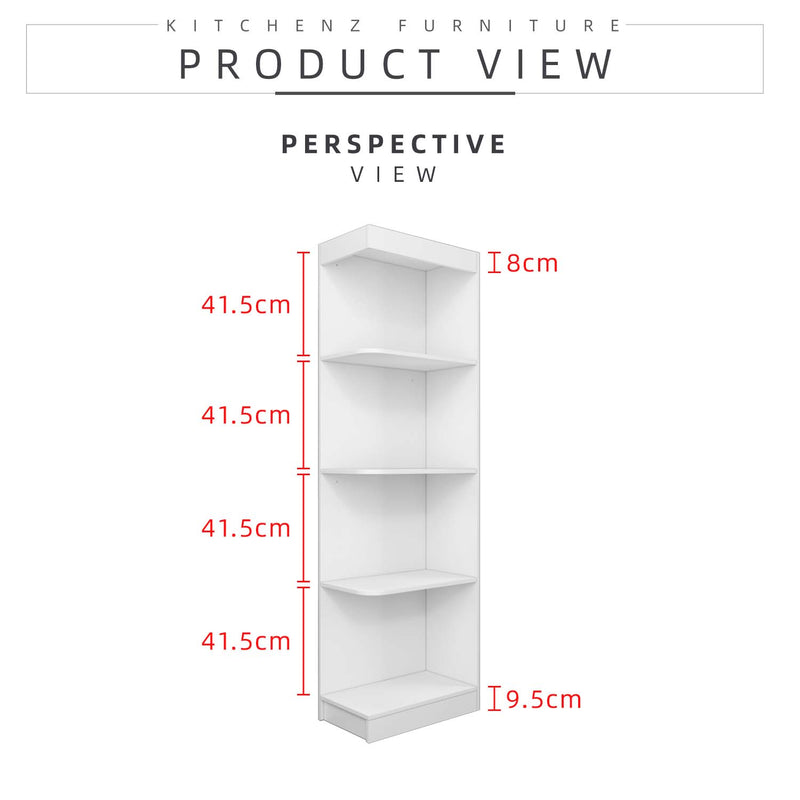 [FREE Shipping] 4-Tier Multipurpose Side Cabinet Corner Shelves Wardrobe 6905