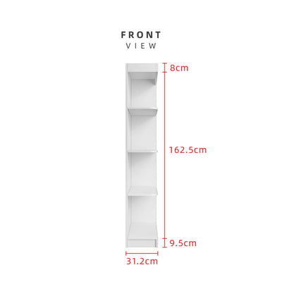 [FREE Shipping] 4-Tier Multipurpose Side Cabinet Corner Shelves Wardrobe 6905