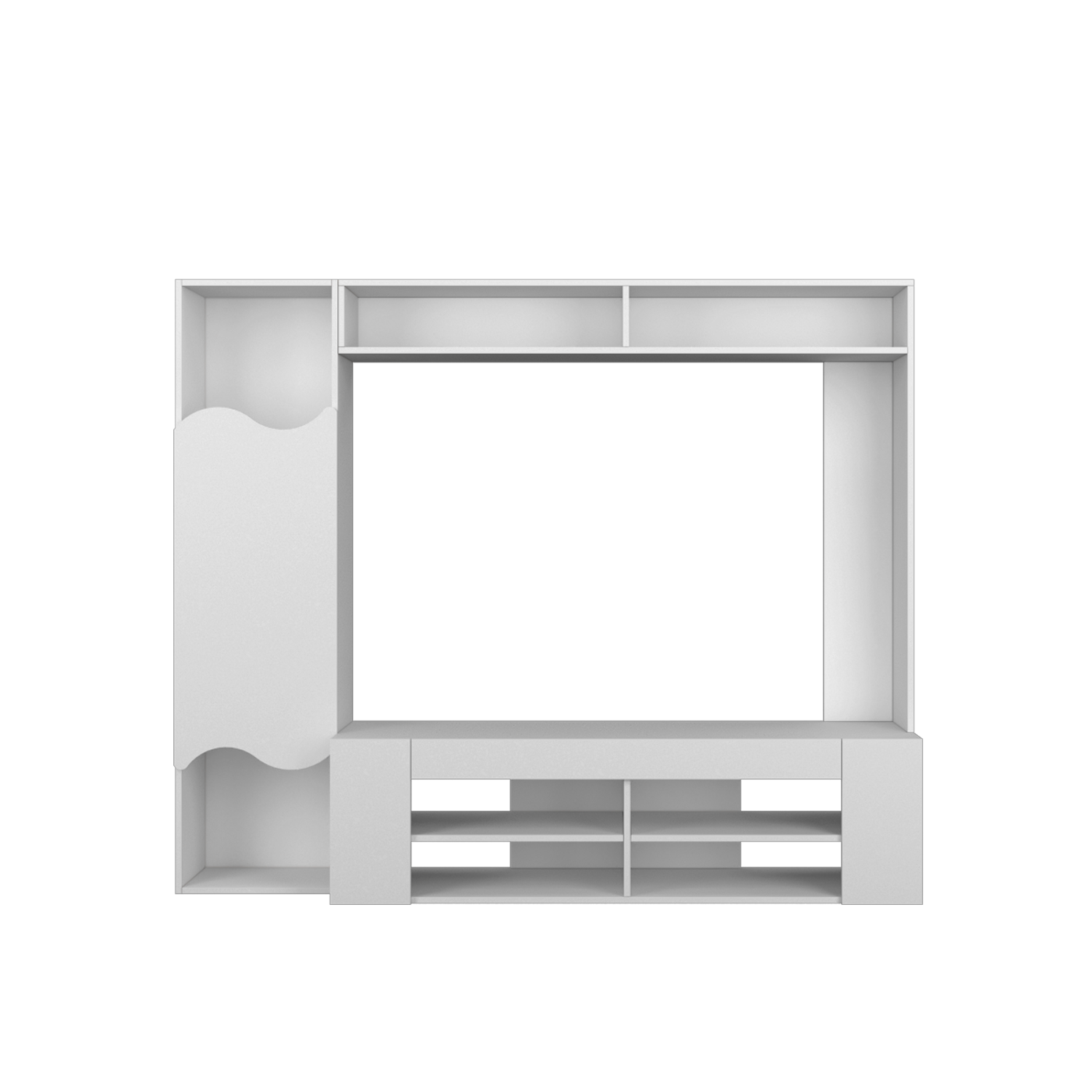 6FT TV Cabinet for 60 Inch TV With 1 Door Top Shelf Kabinet TV A 6ft-tv-cabinet-for-60-inch-tv-with-1-door-top-shelf-kabinet-tv-a