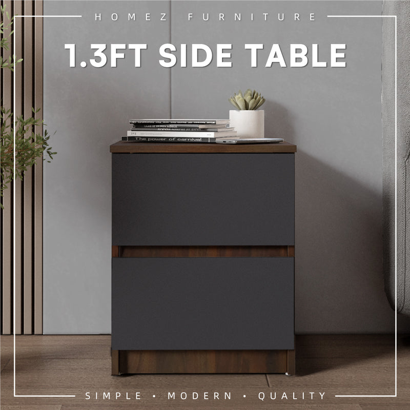 1.5FT Side Table with 2 Layer Drawer Storage-HMZ-FN-ST-7004