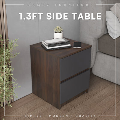 1.5FT Side Table with 2 Layer Drawer Storage-HMZ-FN-ST-7004