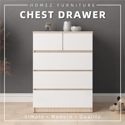 5 Layers Chest Drawer with Large Drawer Storage Space-HMZ-FN-CD-7002/7012