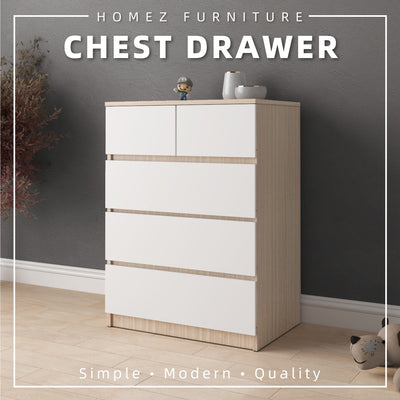 5 Layers Chest Drawer with Large Drawer Storage Space-HMZ-FN-CD-7002/7012