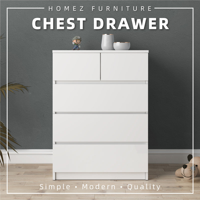 5 Layers Chest Drawer with Large Drawer Storage Space-HMZ-FN-CD-7002/7012