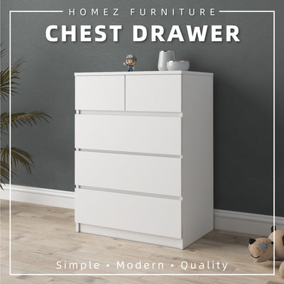 5 Layers Chest Drawer with Large Drawer Storage Space-HMZ-FN-CD-7002/7012