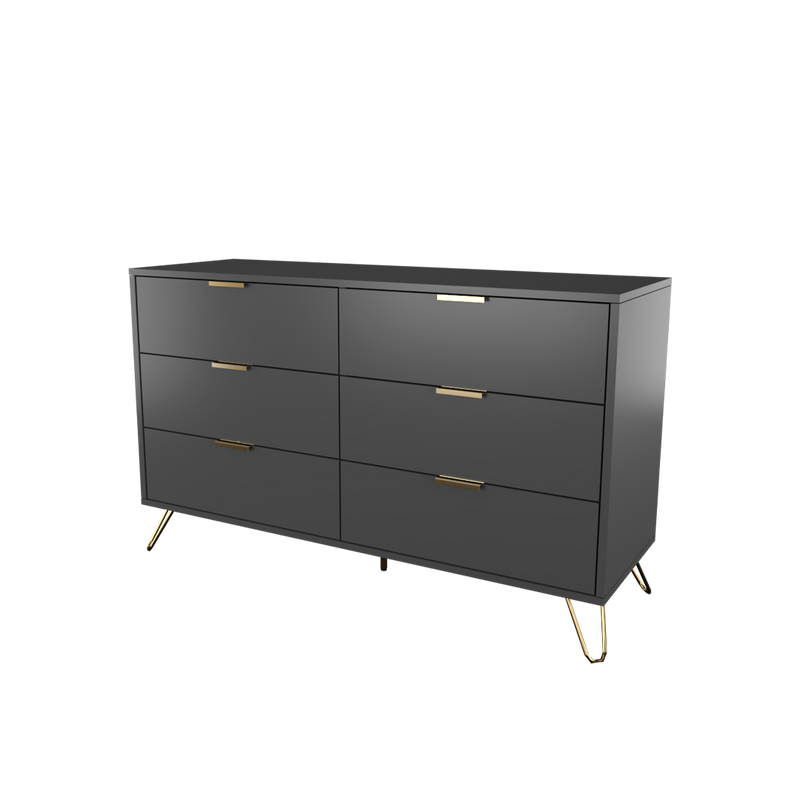 Nickel Series Display Cabinet Full Melamine with Anti Scratch - 7544-DGY