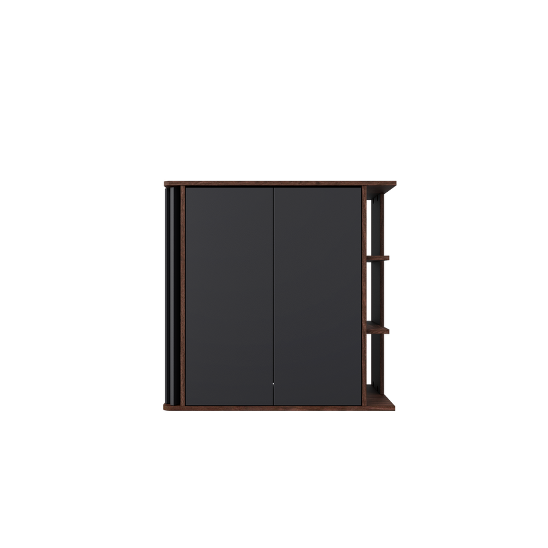 3FT LAILA Series Display Cabinet Push to Open 2 Doors - 7711-WN+GY