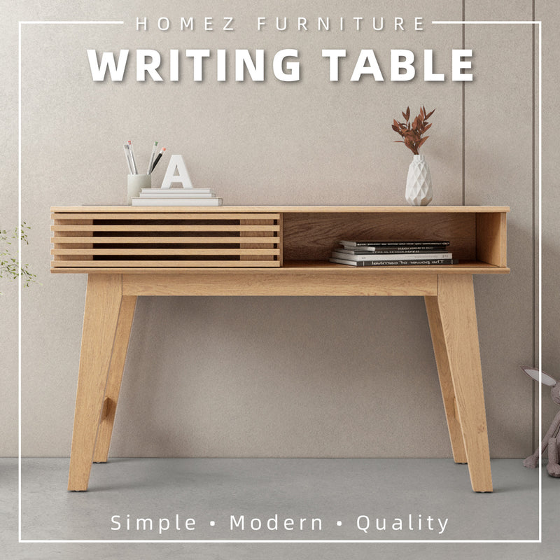 Aoki Series 4FT Writing Study Table Storage Sliding Door Living Furniture Meja - WT-A1276