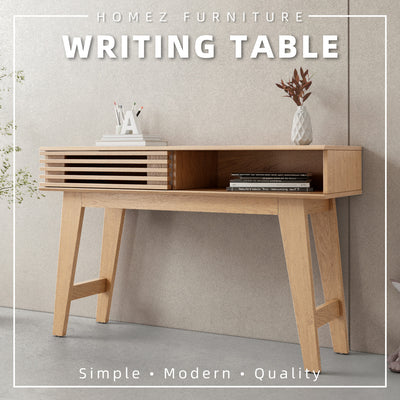 Aoki Series 4FT Writing Study Table Storage Sliding Door Living Furniture Meja - WT-A1276