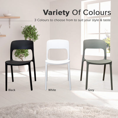 Designer Dining Chair Kerusi Makan High Quality PP - 373