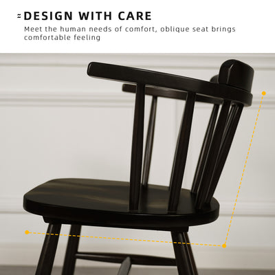 2PCS Dining Chair A-Shape Wooden Leg Modern Style Solid Wood Chair Metal Leg Walnut White Kerusi Makan