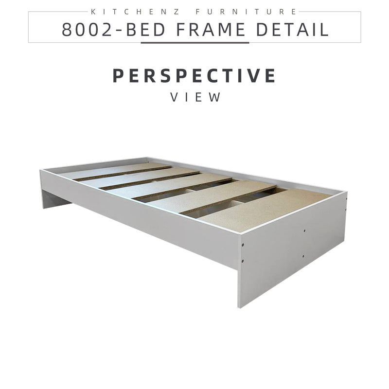 6.3FT Single Size Bed Frame / Headboard / Katil Single / White-HMZ-FN-BF-8002/8202/8022/8222