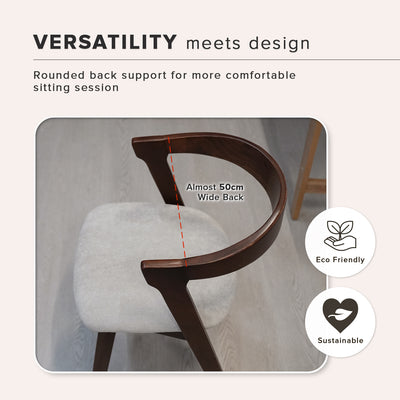 (FREE Shipping) Neo Dining Set 4/6 Seater with Martin Bench Solid Rubberwood - DT-NEO(15090)