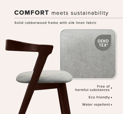 (FREE Shipping) Neo Dining Set 4/6 Seater with Martin Bench Solid Rubberwood - DT-NEO(15090)