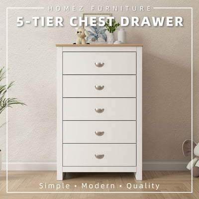 3FT 5-Tier Chest Drawer (Height 125cm) - CD-7712