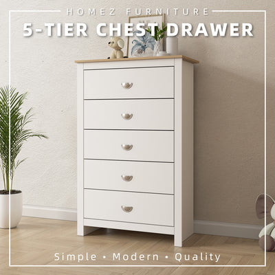 3FT 5-Tier Chest Drawer (Height 125cm) - CD-7712