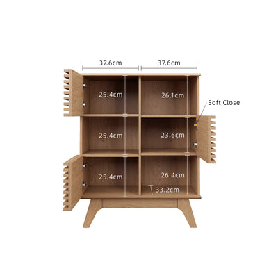 Aoki Series 3FT Display Cabinet Open Storage with Soft Close Doors Living - DC-A1274