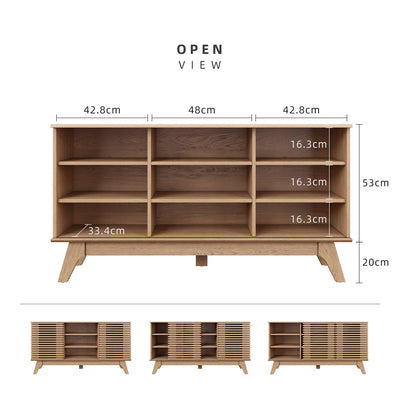 Aoki Series 4.6FT Display Cabinet Open Storage with Sliding Doors - DC-A1476