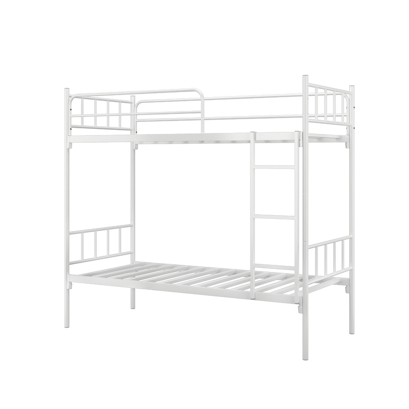 6.4FT Double Decker Bed Frame (support up to 500kg) Katil Dua Tingkat / White / Grey-HMZ-FN-BF-DD8005