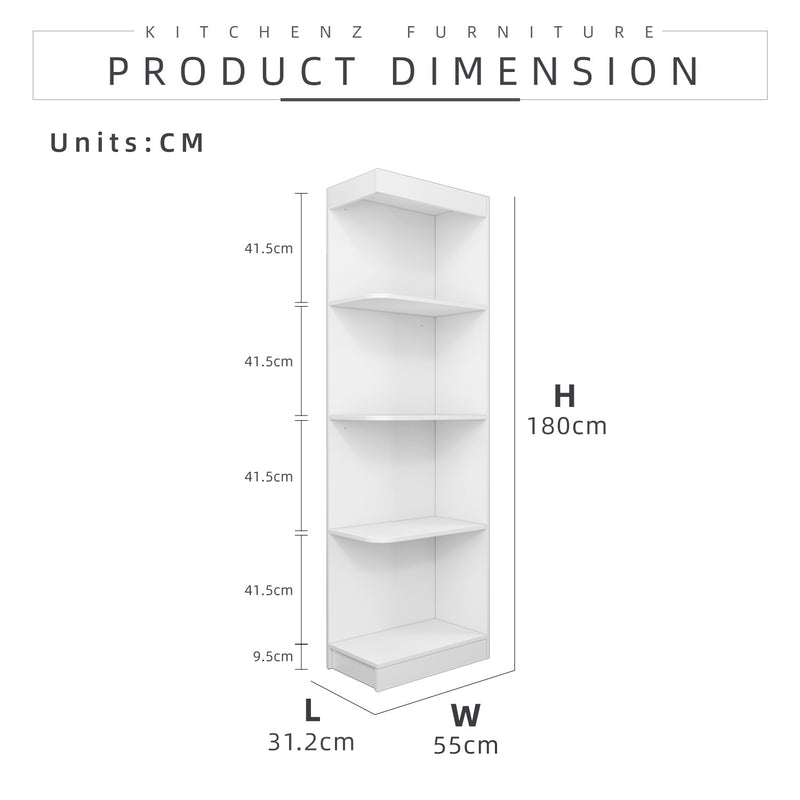 [FREE Shipping] 4-Tier Multipurpose Side Cabinet Corner Shelves Wardrobe 6905