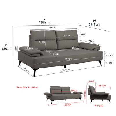 (FREE Shipping) [Premium 9-in-1 Furniture Bundle] Classic Revival Living Room to Modern Heritage Bedroom