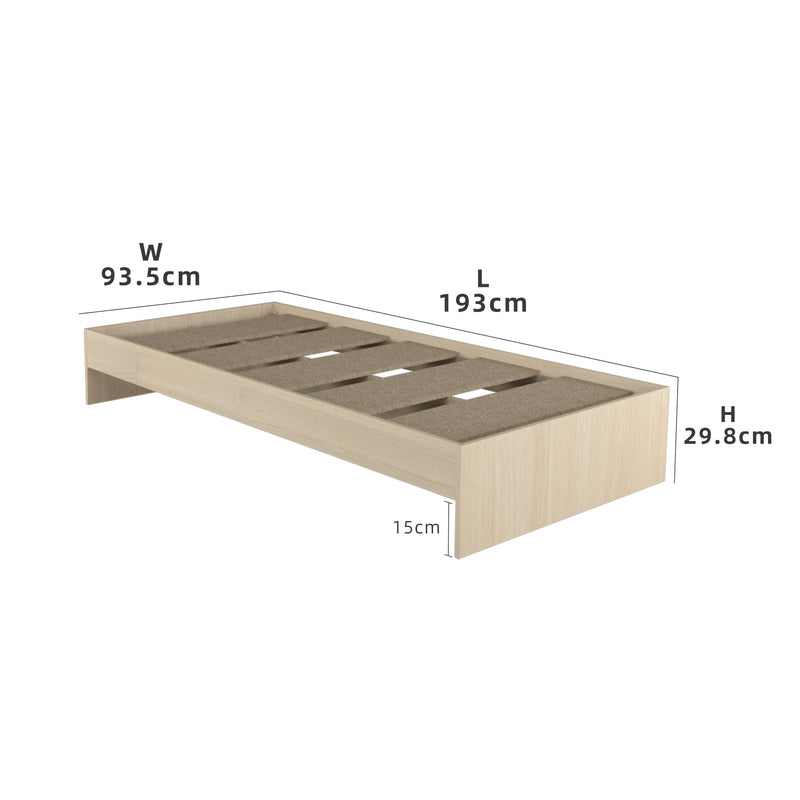 6.3FT Single Size Bed Frame / Headboard / Katil Single / White-HMZ-FN-BF-8002/8202/8022/8222