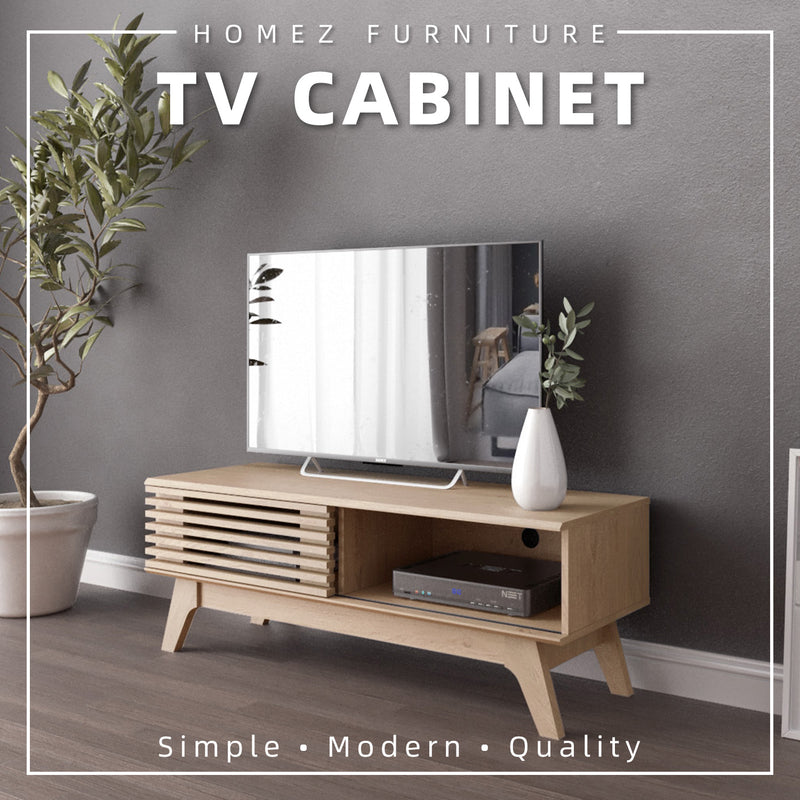 4FT Aoki Series TV Cabinet Modernist Design Solid Board Oak Tv Rack / Console / Wood Leg-HMZ-FN-TC-E2250