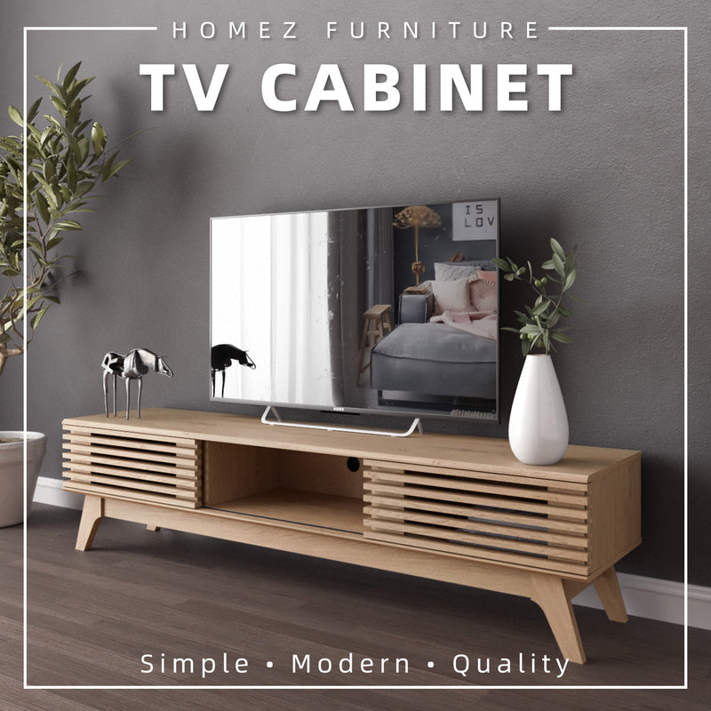 6FT Aoki Series TV Cabinet Solid Board with Wooden Leg-HMZ-FN-TC-E2252