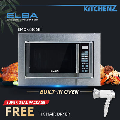 Elba Microwave With Electric Oven Digital Timer - EMO-2306BI/EMO-B2361BI(SS)/EMO-Q2881BI(BK)