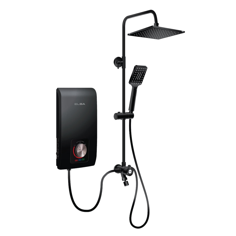 Elba TRENTO Series DC Pump Instant Water Heater with Rainshower - EWHR-R4538DC(MB)
