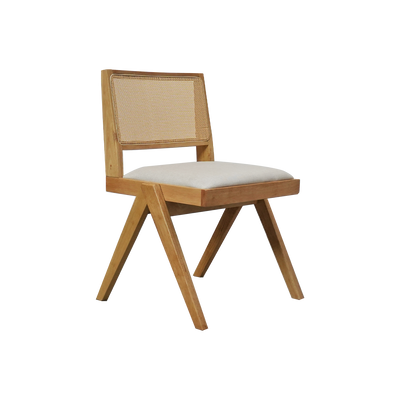 [2PCS] Solid Wood Dining Chair With Cushion and Modern Style Kerusi Makan