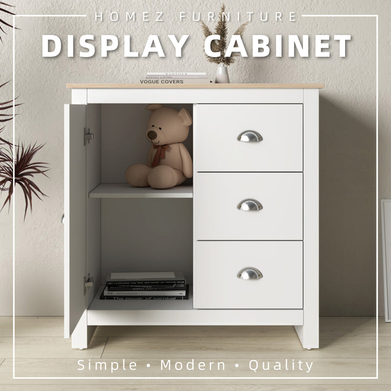 (EM) 3FT Grayson/Blanco Series Display Cabinet with Drawers Furniture - G7719